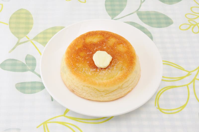 Hot Pan Cake on Plate on Table Stock Photo Image of festivities