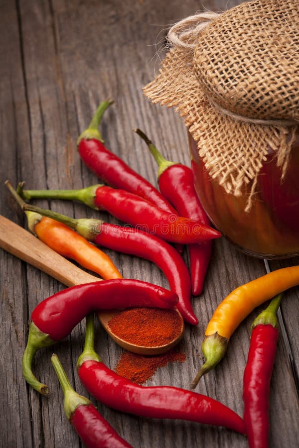 hot pepper and spices