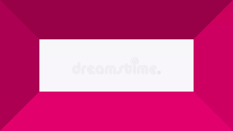 Hot pink beveled picture frame light concept in motion with central green and yellow gradient copy or title space vector illustration