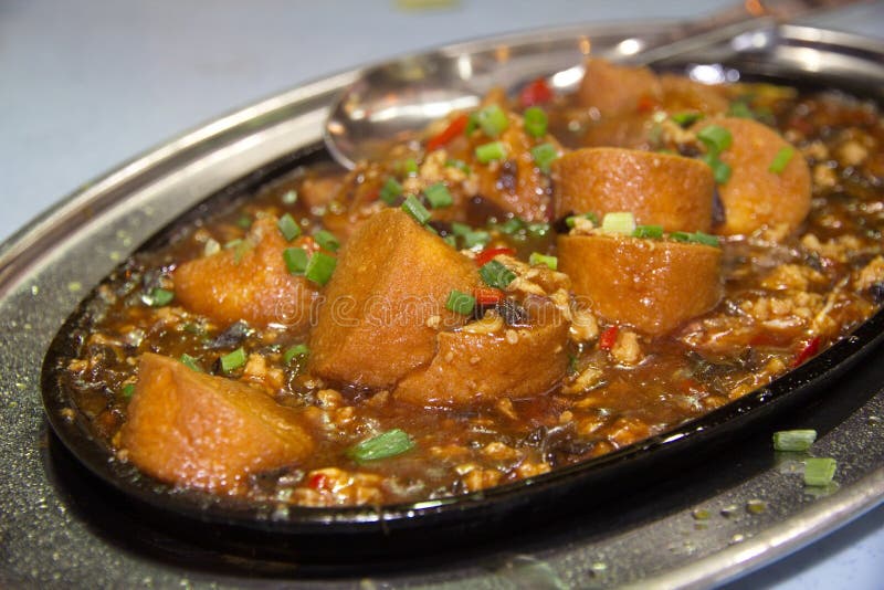 Hot plate beancurd stock photo. Image of halal, asian 53654418