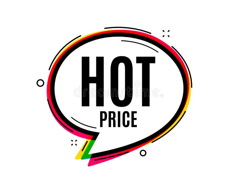 Hot Price. Special offer sale sign. Vector stock illustration