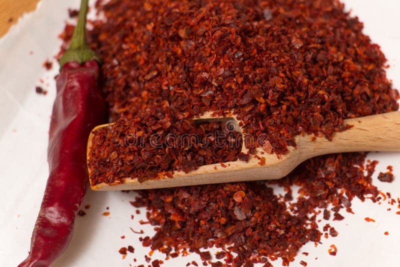 Hot Red Chilli Pepper Crushed Stock Image Image of jalapeno