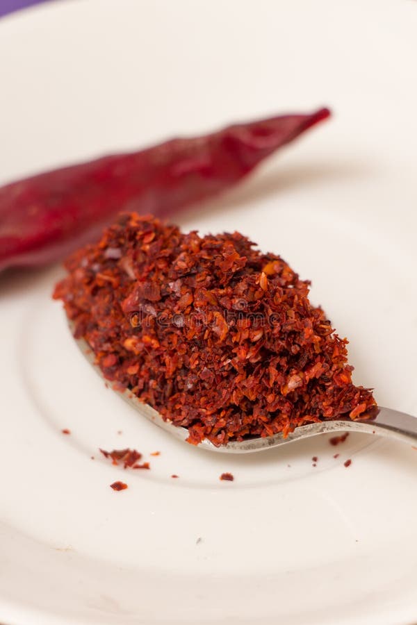 Hot Red Chilli Pepper Crushed Stock Image Image of chilli, dried