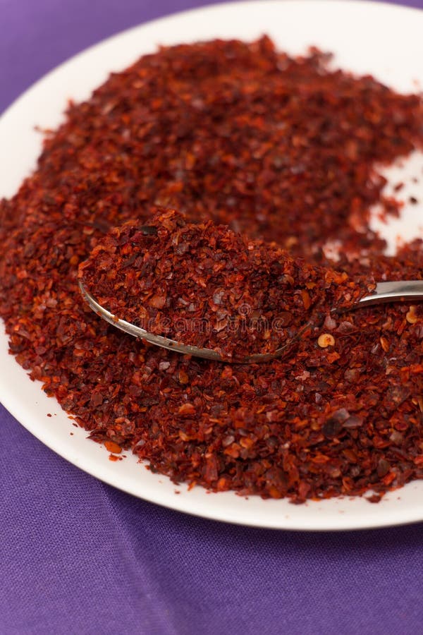 Hot Red Chilli Pepper Crushed Stock Photo Image of medicine, macro