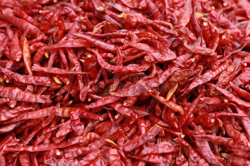 Hot Red Dried Chili Peppers