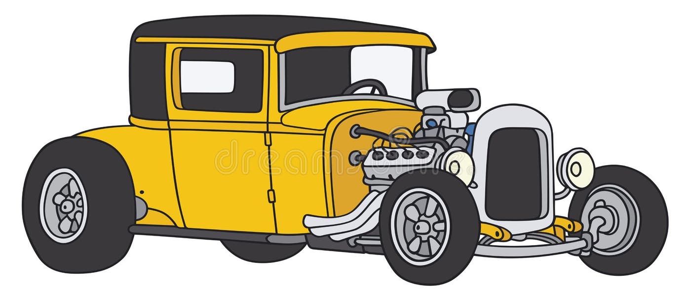 Hot Rod Cartoon Drawing Stock Illustrations 442 Hot Rod Cartoon