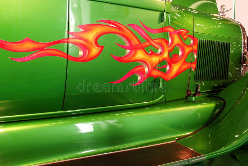 Hot Rod Flames Stock Photo, Royalty-Free