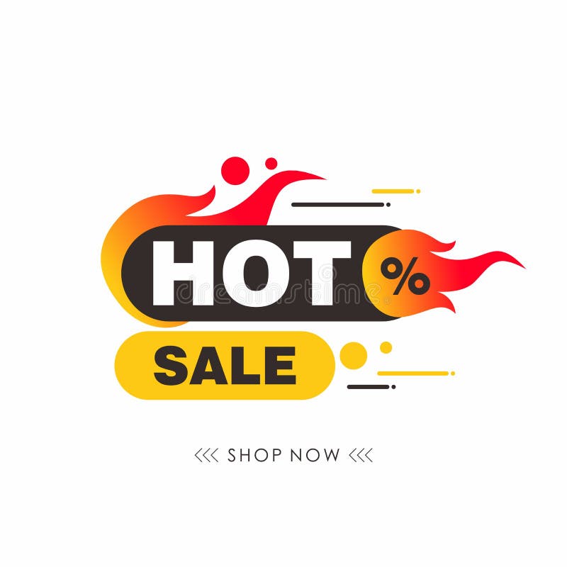 Hot sale banner design template vector