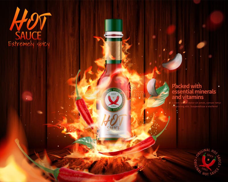 Hot sauce product ads