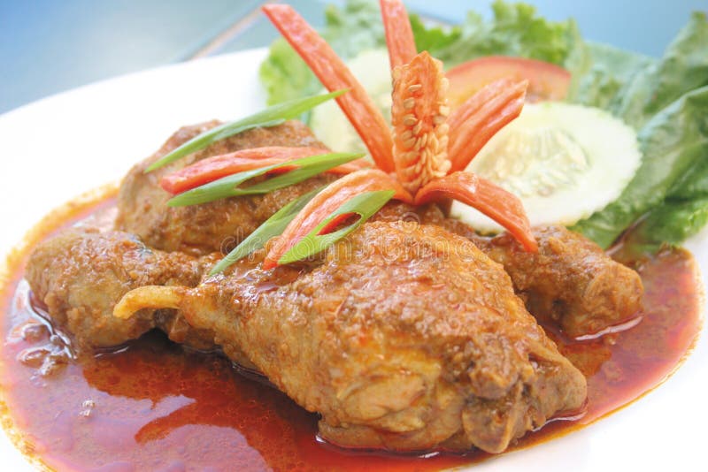 Hot and spicy Chicken curry malay stlye