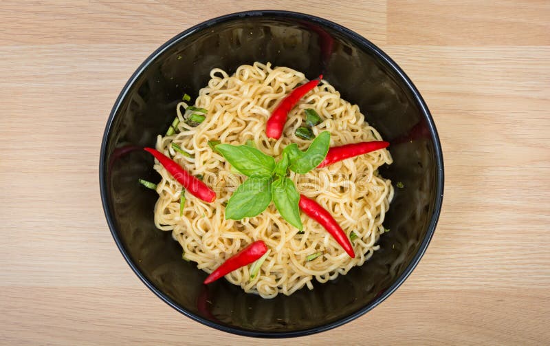 Hot and Spicy Lap Instant Noodle Stock Photo Image of homemade, curry