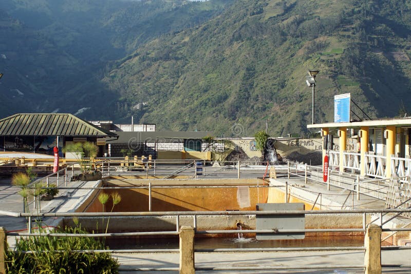 Hot Springs in Banos, Ecuador Stock Photo Image of tourism, latin