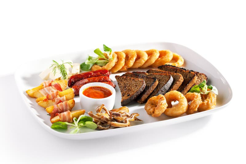 Hot Starters Set stock photo. Image of meat, garlic, crisp 71131406