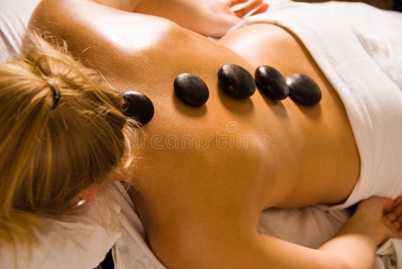 Hot stone therapy