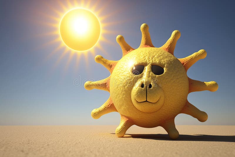 A Hot Summer S Day, a Photorealistic 3D Scene of Sun and Fun