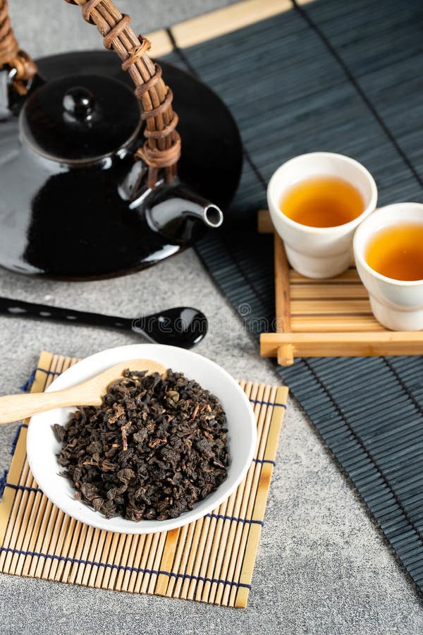 Hot Tea in Glass Teapot and Cup with Steam Stock Image Image of