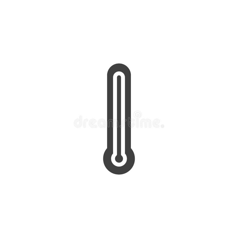 Hot Temperature Thermometer Vector Icon Stock Vector Illustration of