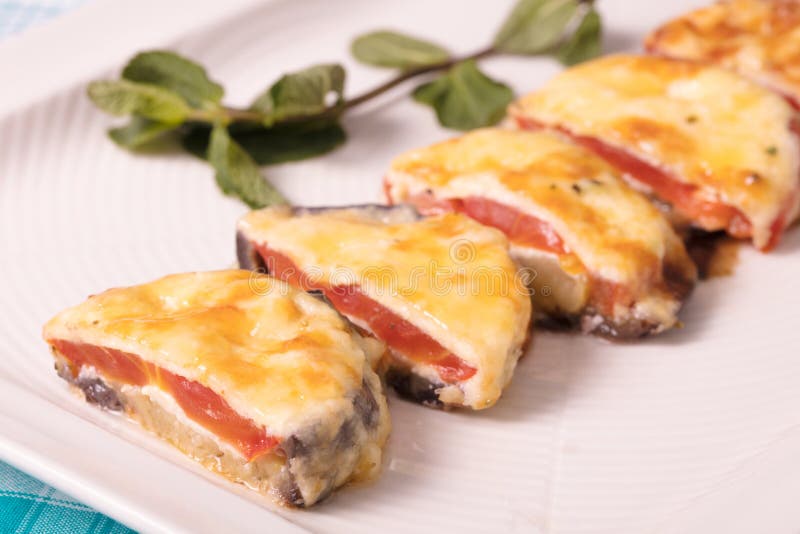 Hot Vegetable Appetizer with Cheese and Egg Stock Photo Image of