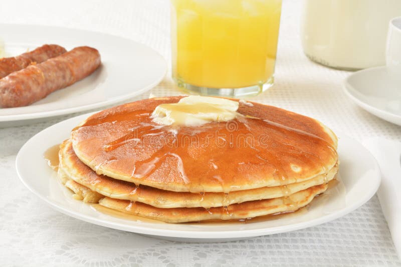 Hotcakes and syrup stock image. Image of brunch, syrup - 50404861