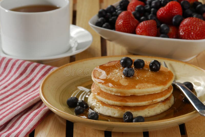 Hotcakes and tea