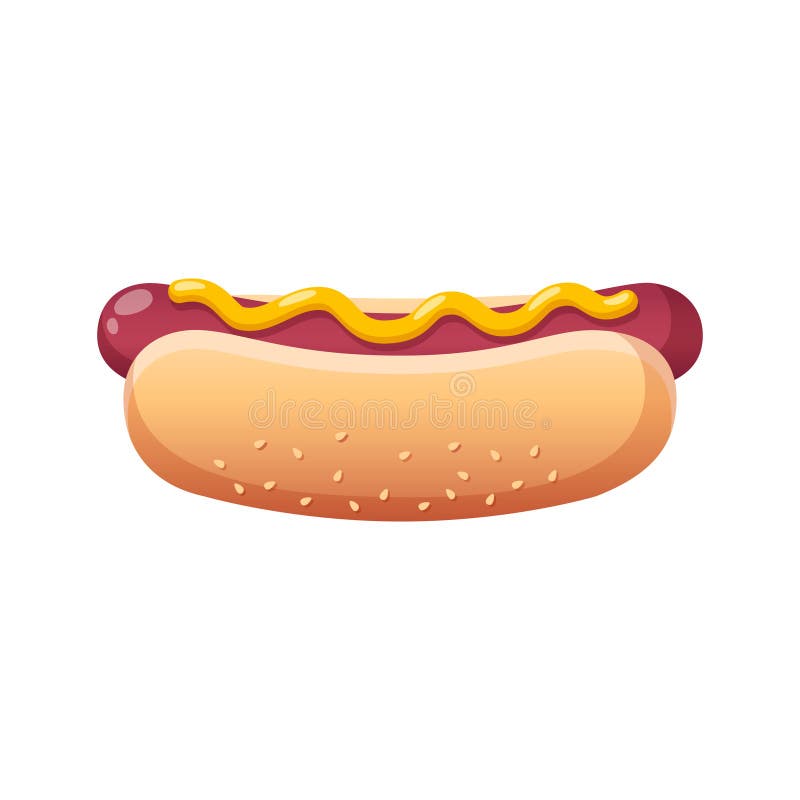 American hotdog sandwich stock vector. Illustration of picnic - 39491662