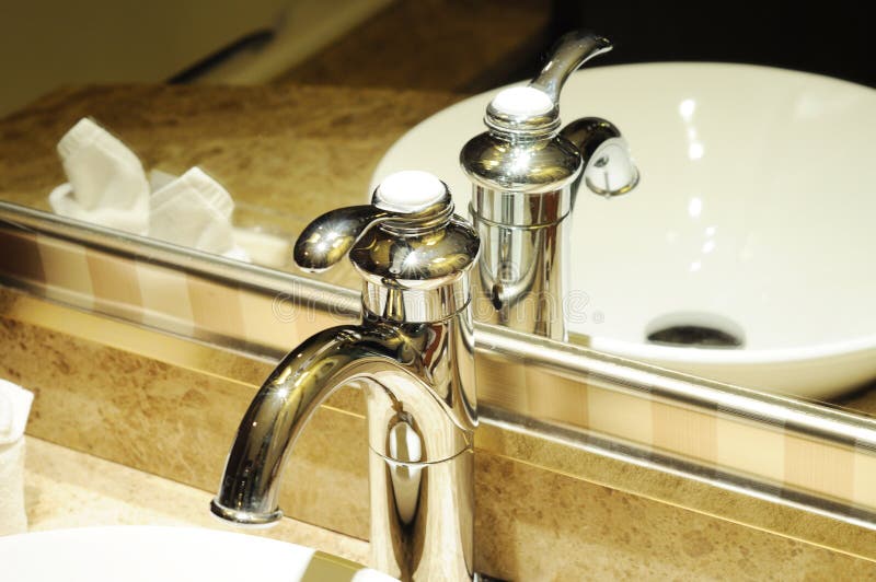 Hotel bathroom interior royalty free stock photo
