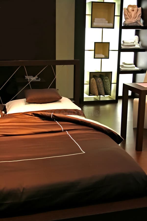 Hotel bed stock image. Image of luxury, decoration, motel 1800347