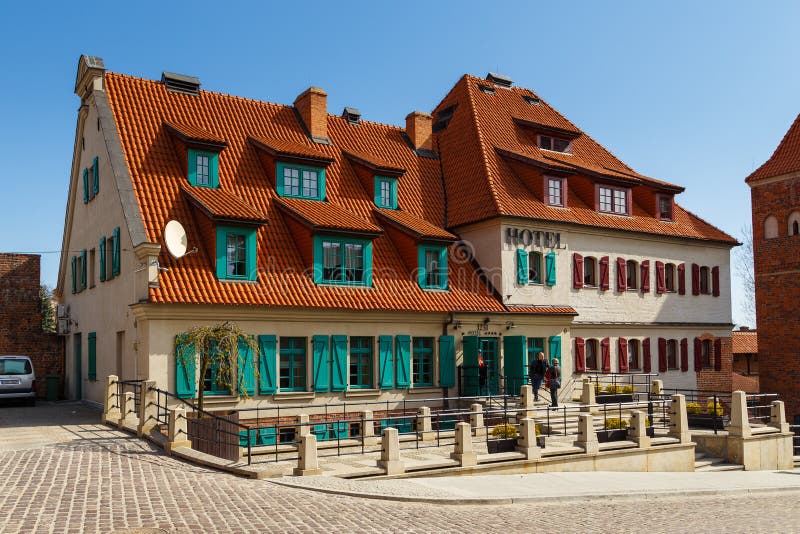 Hotel 1231 befindet sich im alten Stadtkomplex , Torun, Polen stockbild Hotel 1231 befindet sich im alten Stadtkomplex , Torun, Polen stockbild