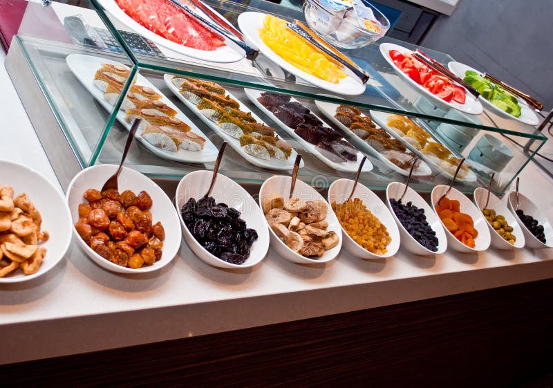 Hotel breakfast stock photography