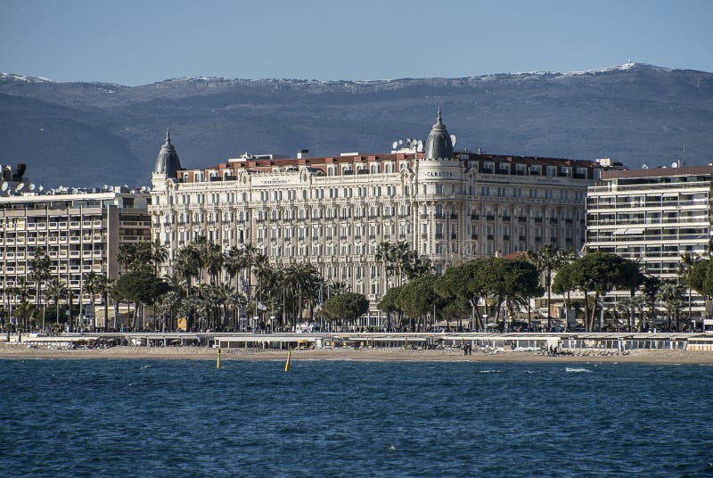 Hotel Carlton viewed from the sea. Hotel Carlton viewed from the sea