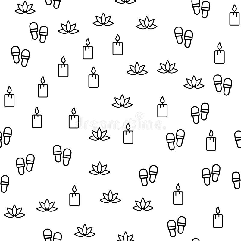 Hotel de la zona del BALNEARIO con la vela Lotus Seamless Pattern libre illustration Hotel de la zona del BALNEARIO con la vela Lotus Seamless Pattern libre illustration