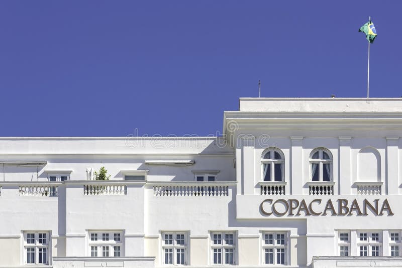 Hotel del palacio de Copacabana en Rio de Janeiro foto de archivo Hotel del palacio de Copacabana en Rio de Janeiro foto de archivo