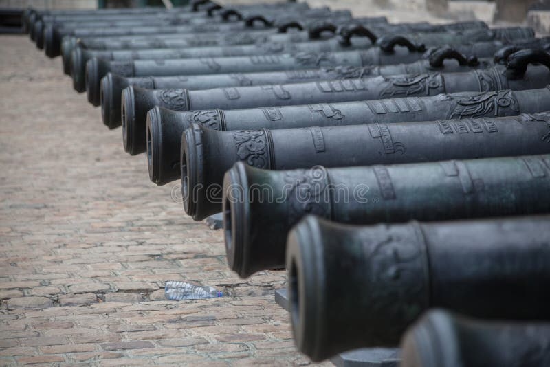 Hotel des Invalides Cannons Paris France stock photos Hotel des Invalides Cannons Paris France stock photos