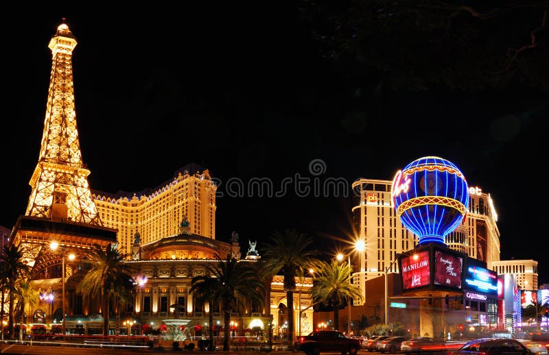 Hotel di Parigi e casinò, Las Vegas fotografie stock libere da diritti Hotel di Parigi e casinò, Las Vegas fotografie stock libere da diritti