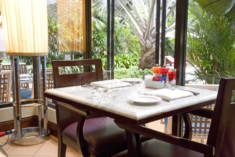 Hotel Dining Table royalty free stock images