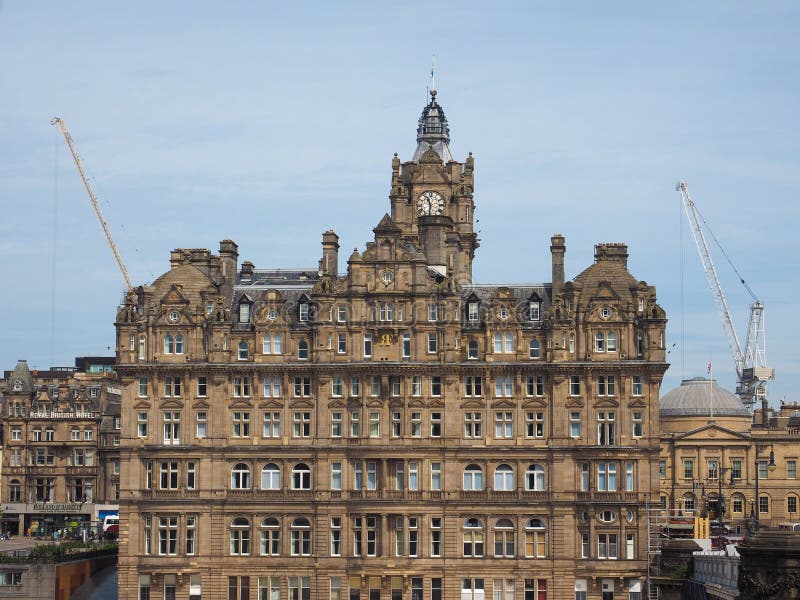 Hotel do Balmoral em Edimburgo foto de stock Hotel do Balmoral em Edimburgo foto de stock
