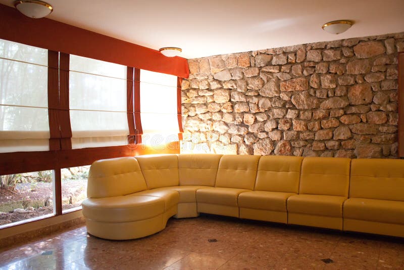 Hotel hallway sofa stock image. Image of decor, classy 13801979