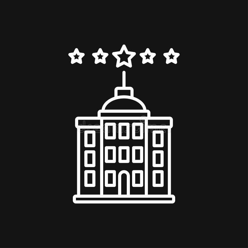 Hotel icon logo, illustration, vector sign symbol for design royalty free illustration Hotel icon logo, illustration, vector sign symbol for design royalty free illustration