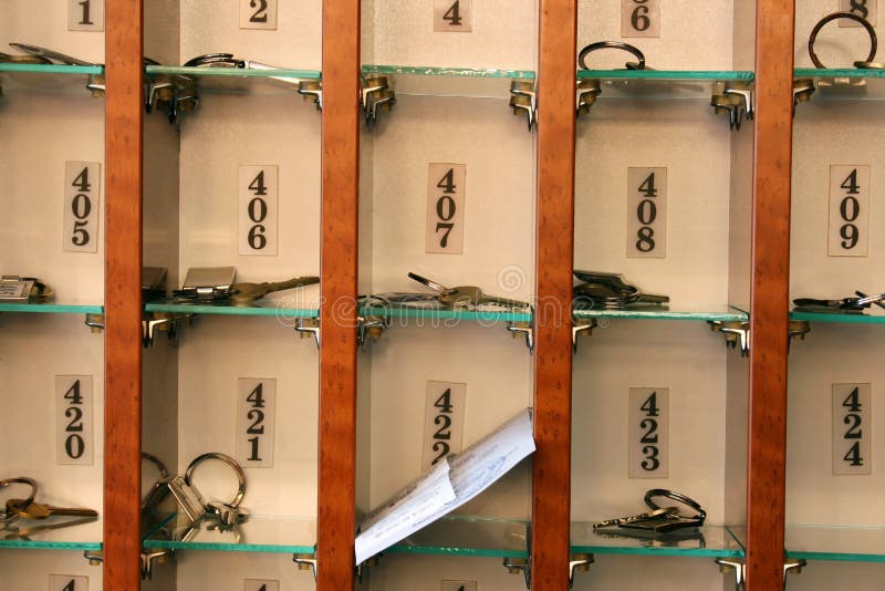 Hotel keys royalty free stock photos