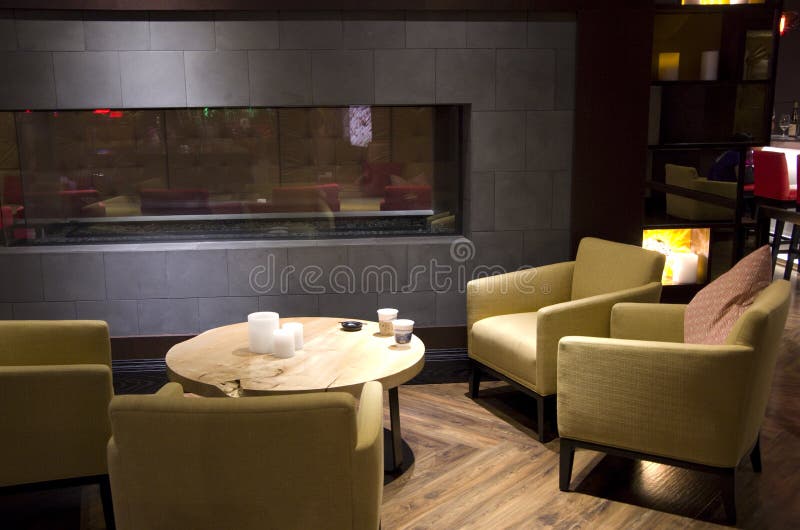 Hotel lobby bar stock images