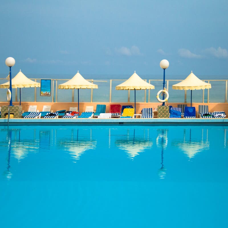 Hotel pool stock photos