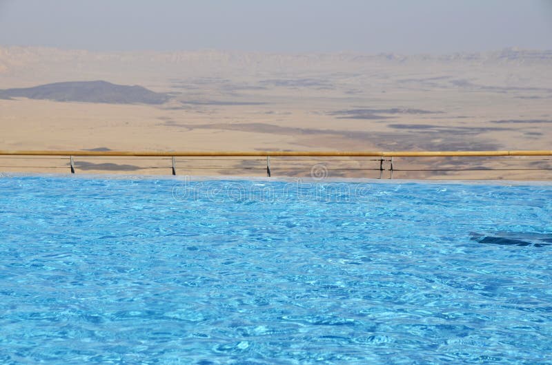 Hotel pool in Negev desert.