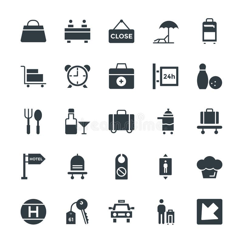 Hotel & Restaurant Cool Vector Icons 4