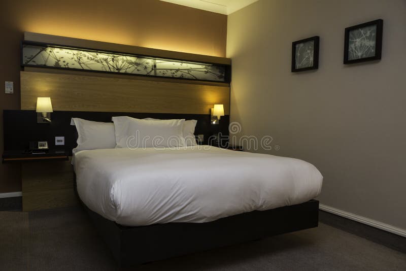 King size bed stock image. Image of four, travel, 47592505