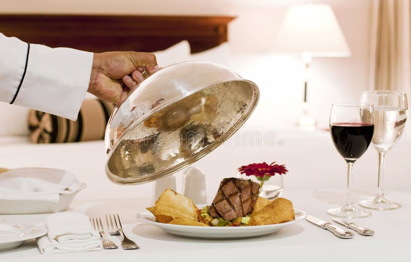 Hotel Room Service stock image
