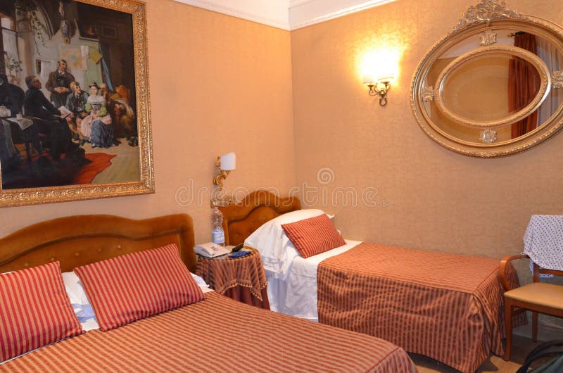 Hotel Room with Vintage Decoration Editorial Photography Image of