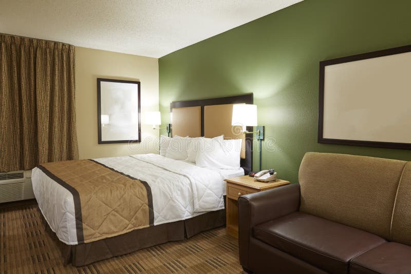 Hotel room stock photo