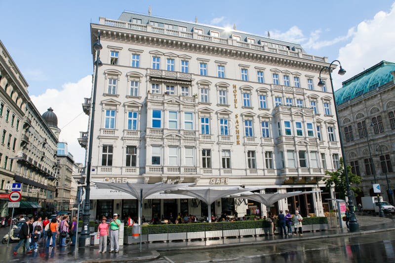 Hotel Sacher in Vienna royalty free stock images