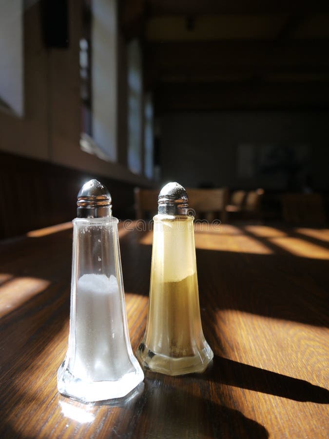 Hotel: salt and pepper shakers