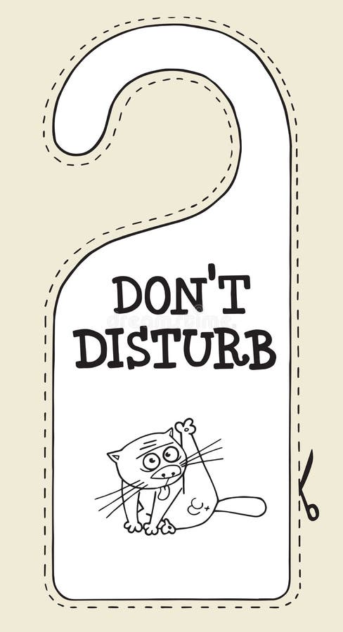 Do Not Disturb Coloring Pages
